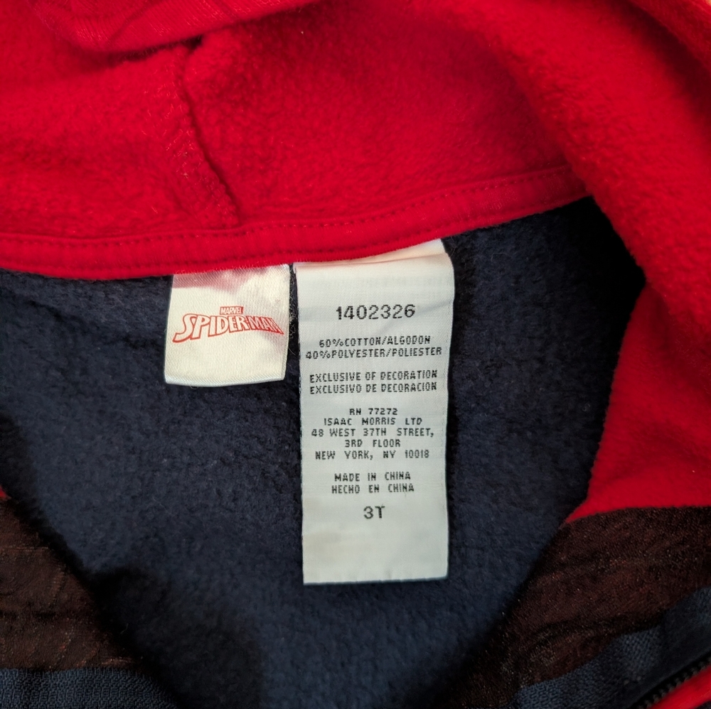Marvel Red and Black Spider-Man Kids Jacket - Picture 3 of 4